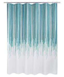 Avenue Teal Shower Curtain