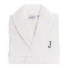 Authentic Hotel and Spa Monogrammed Turkish Cotton Unisex Waffle Weave Bath Robe