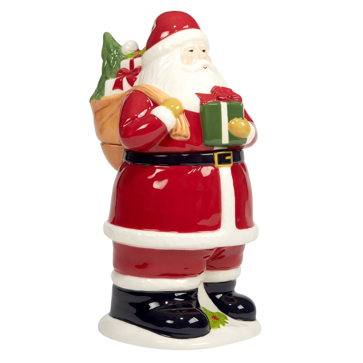 Certified International Joy of Christmas 3-D Santa Cookie Jar, 56 oz. - 56 oz.