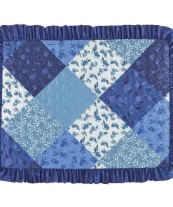 Ella Patchwork Ruffled Border Pillow Shams - Set of 2