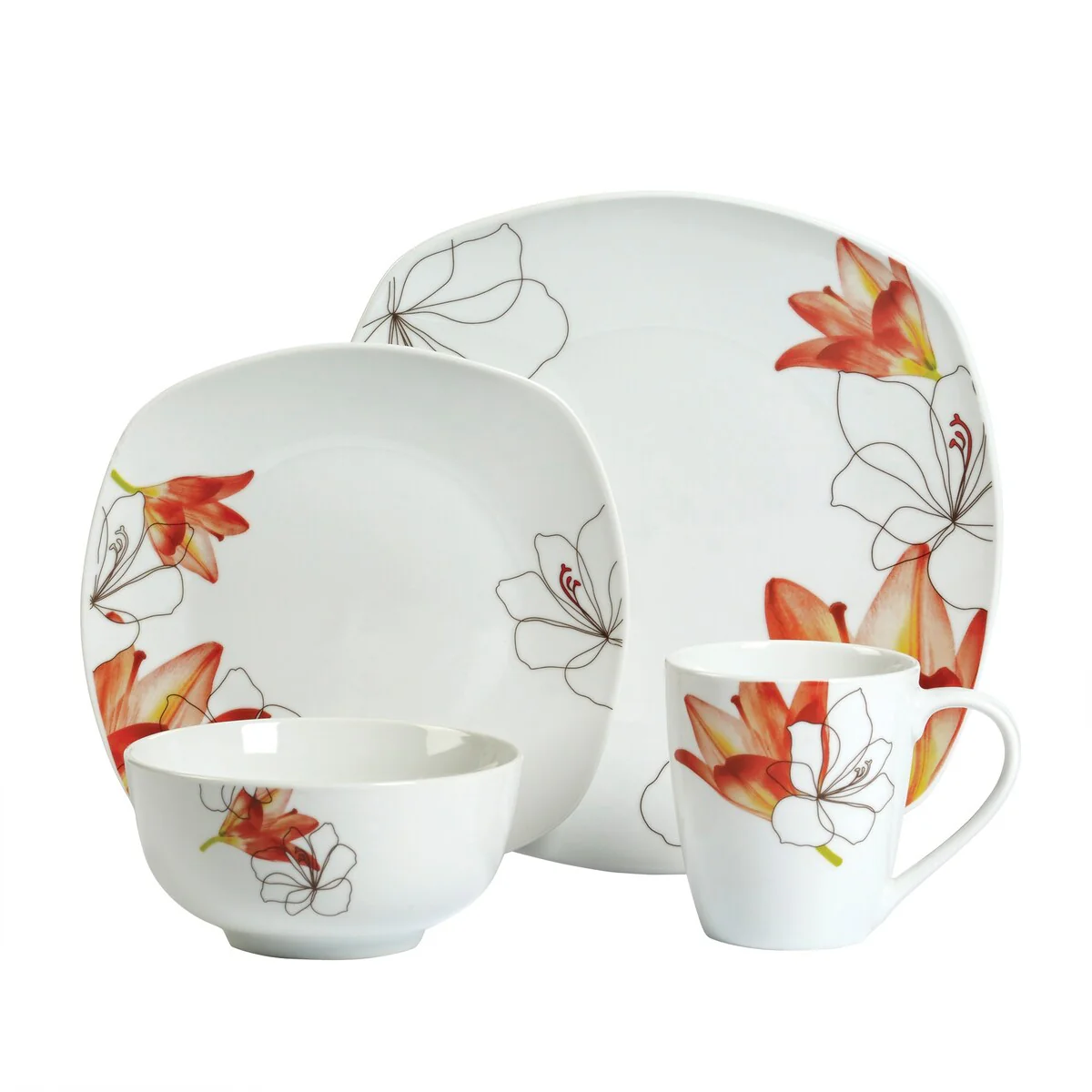 16pc Dinnerware Set - Lily