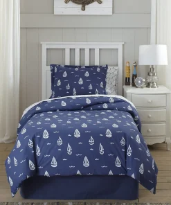 Lullaby Bedding Away at Sea Printed Duvet Set