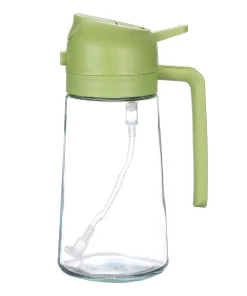 2 In 1 Oil Sprayer Bottle, Glass Olive Oil Dispenser, Spray Bottle