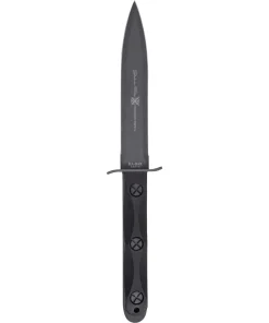 KA-BAR 1.125" Blade EK Model 4 Knife w/ Sheath - Black