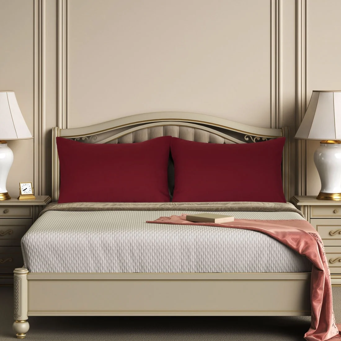 2 Packs Microfiber Pillowcases with Envelope Closure