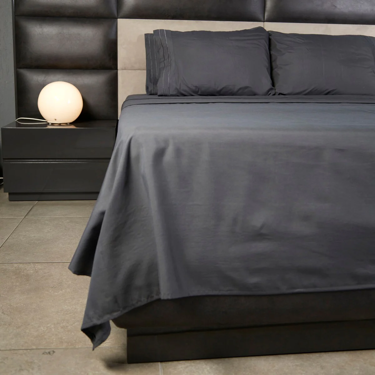 Authentic Hotel and Spa 1800 TC Brushed Microfiber Sheet Set with 4 Line Embroidery