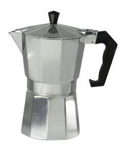 Home Basics 6 Cup Grey Aluminum Stovetop Espresso Maker - 6.760 oz /200 ml