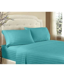 Home Sweet Home 1800 Series Embossed Stripe Bed Sheet Set
