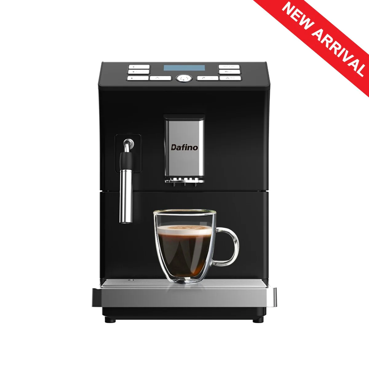 205 Fully Automatic Espresso Machine w/ Milk Frother, Black
