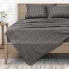 Bare Home Double Brushed Deep Pocket Printed Sheet Set