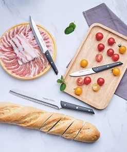 Knife Block Set with Knives, 15-Piece Kitchen Knife Set