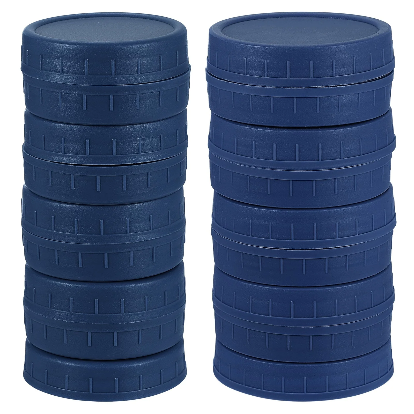 18Pcs Mason Jar Lid with Silicone Ring, 9 Regular Mouth&9 Wide Mouth