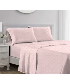 Jane 1000TC Cotton Sheet Set Blush Queen