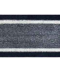 1 Pcs Chenille Striped Bathroom Rug Mat, Non-Slip Soft Plush Shaggy Bath Carpet