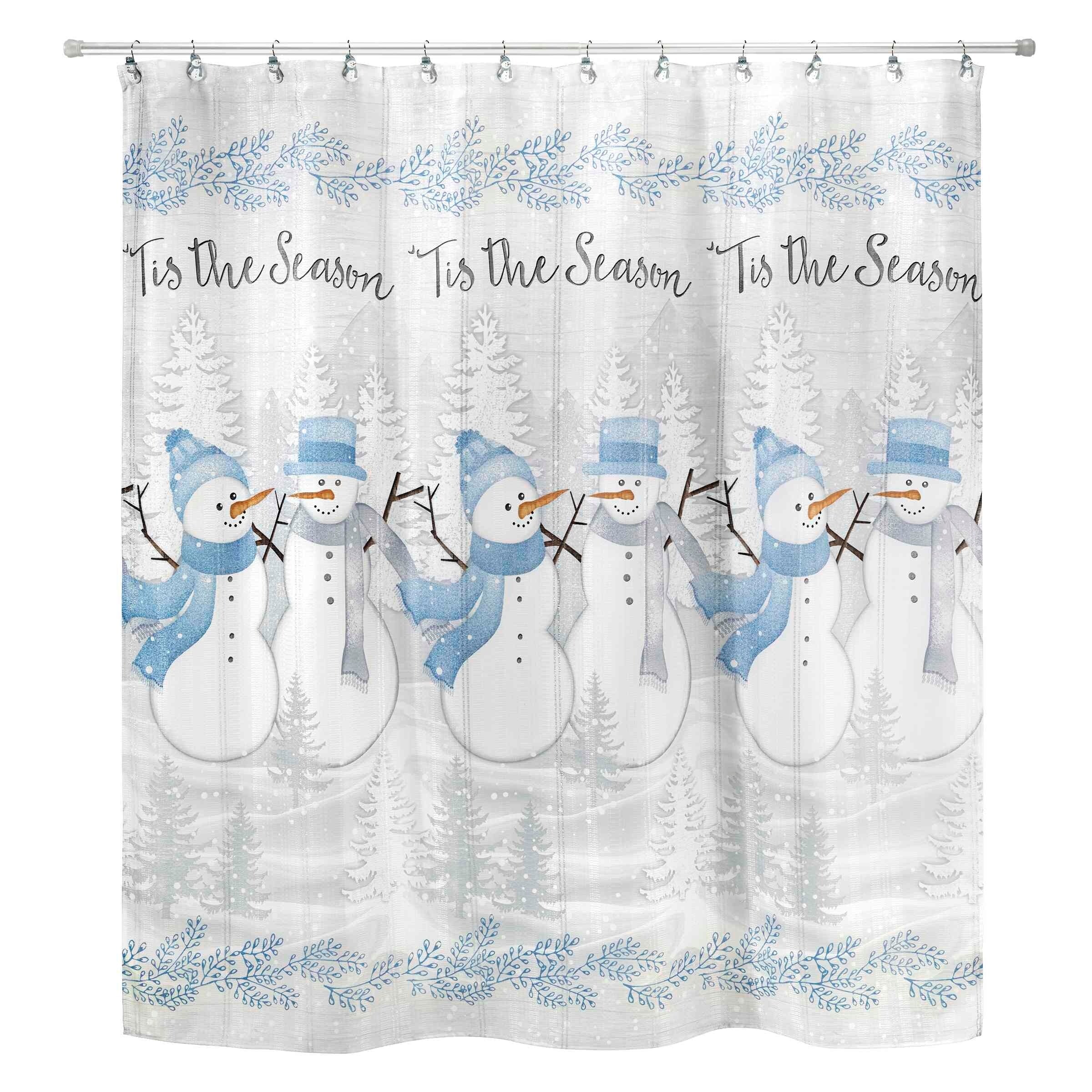 Avanti Linens Frosty Friends Shower Curtain