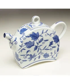 Aa Importing 59786 Blue And White Teapot - 7 X 10 X 2.75 inches