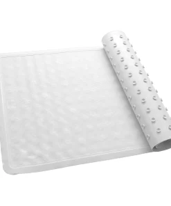 Bath Bliss Anti-Slip Jumbo Bath Mat in White