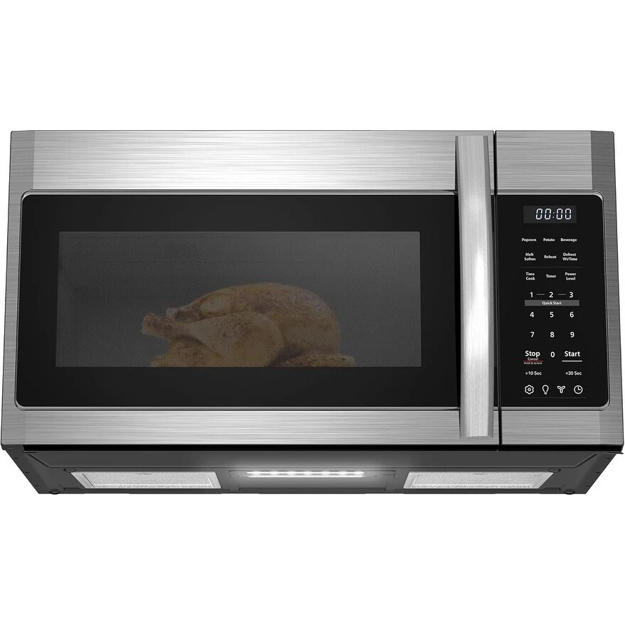 1.7 Cu Ft Over-the-Range Microwave with Vent & One-Touch Cooking in Stainless