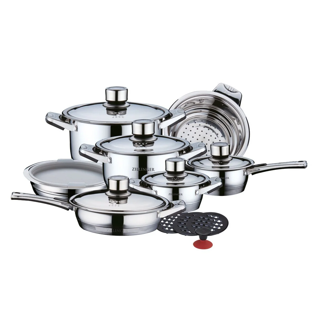 17 Piece Stainless Steel Cookware Set