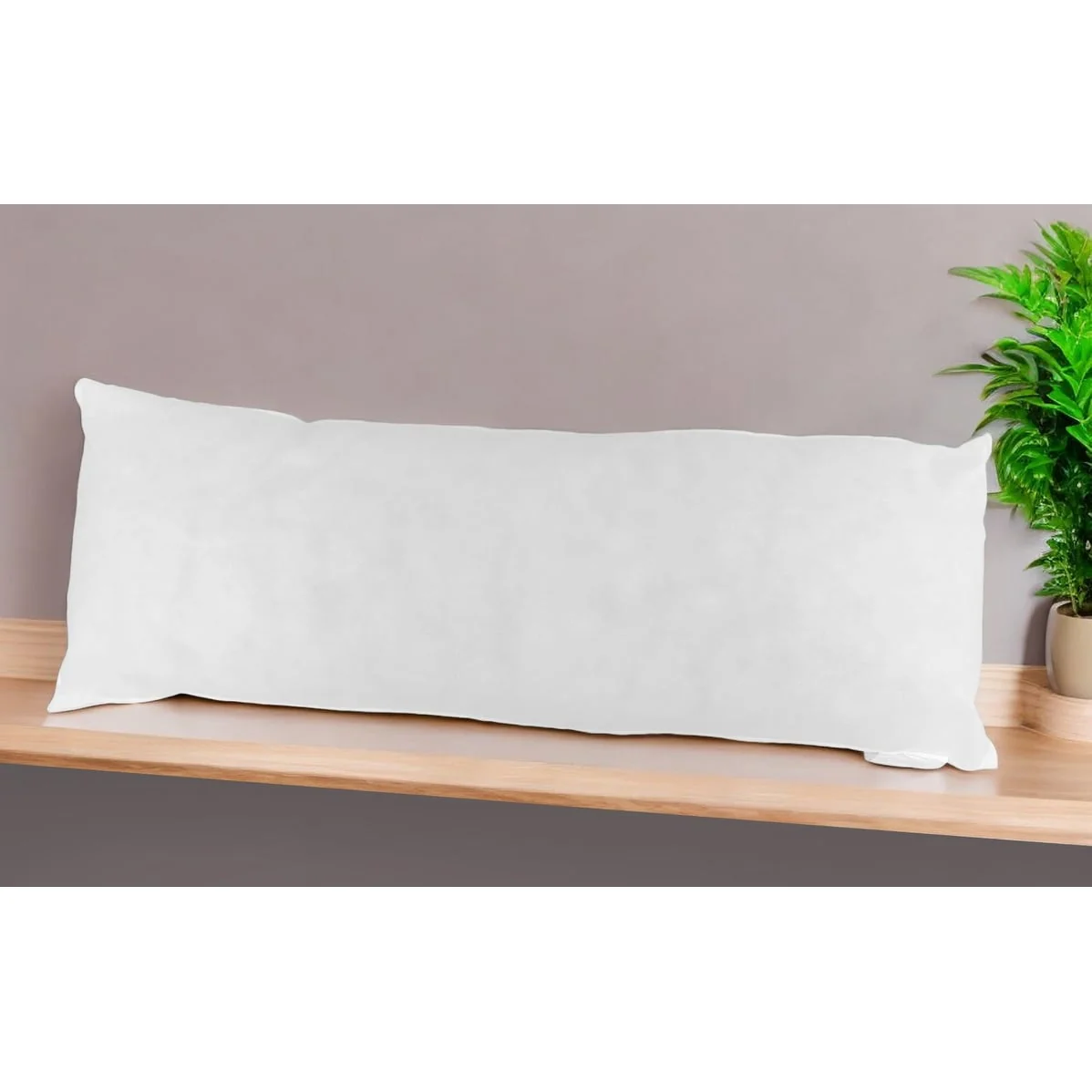 HomeRoots 14" X 28" White Throw Pillow Insert