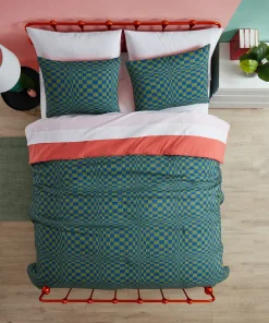 Asher Home Technicolor Diamond Knit Comforter Set