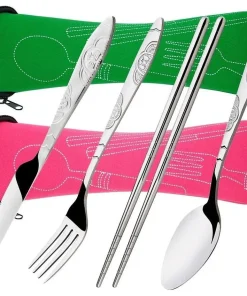 2Pcs Stainless Steel Flatware Set