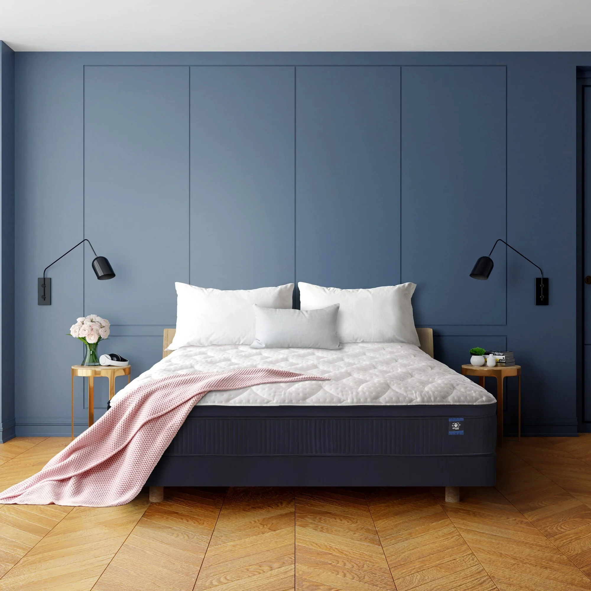 14.5" Hybrid mattress with plush foam for cool comfort