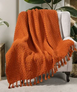 Home Soft Things Basket Weave Throw Super Soft Warm Blanket