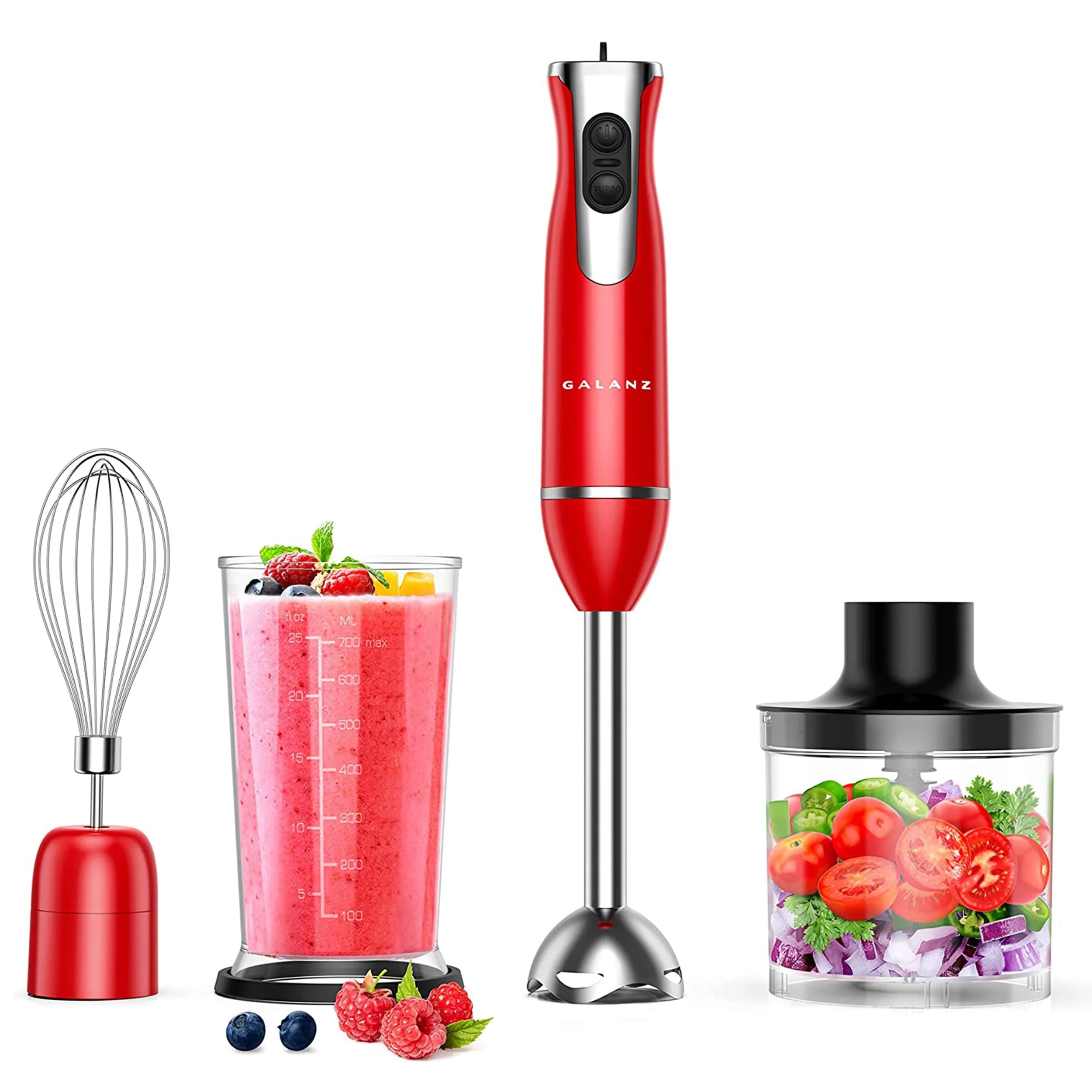 2 Speed Multi-Function Retro Immersion Hand Blender - Hand Blender