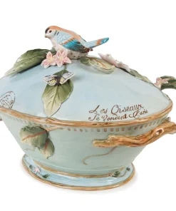 Fitz and Floyd Toulouse Soup Tureen with Ladle, 3,5 Quarts