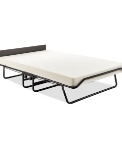 Jay-Be Visitor Cot Contract Folding Bed with Performance e-Fiber Mattress and Automatic Folding Legs, Compact, Oversize