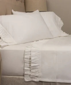 French Ruffle Bed Sheet Set or Pillow Cases