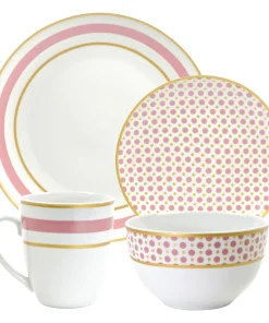 10 Strawberry Street Coral 16-piece Dinnerware Set