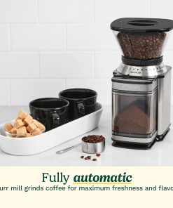 CUISINART Coffee Grinder, Electric Burr One-Touch Automatic Grinder with18-Position Grind Selector, Stainless Steel, DBM-8P1