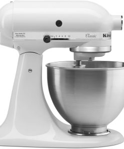 KitchenAid Classic Series 4.5 Quart Tilt-Head Stand Mixer K45SS, White