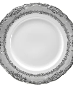 10 Strawberry Street Vanessa Platinum 7.5" Salad Plate (Set of 6)