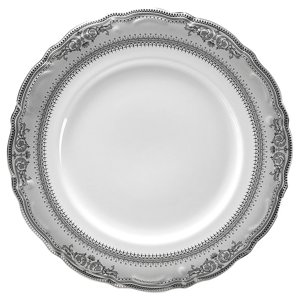 10 Strawberry Street Vanessa Platinum 7.5" Salad Plate (Set of 6)
