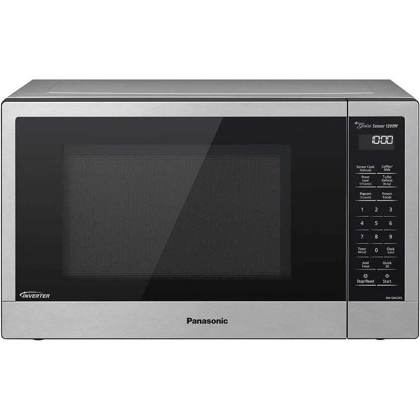1.2 Cu Ft Countertop Microwave with 1200W Power & Stainless Steel Finish
