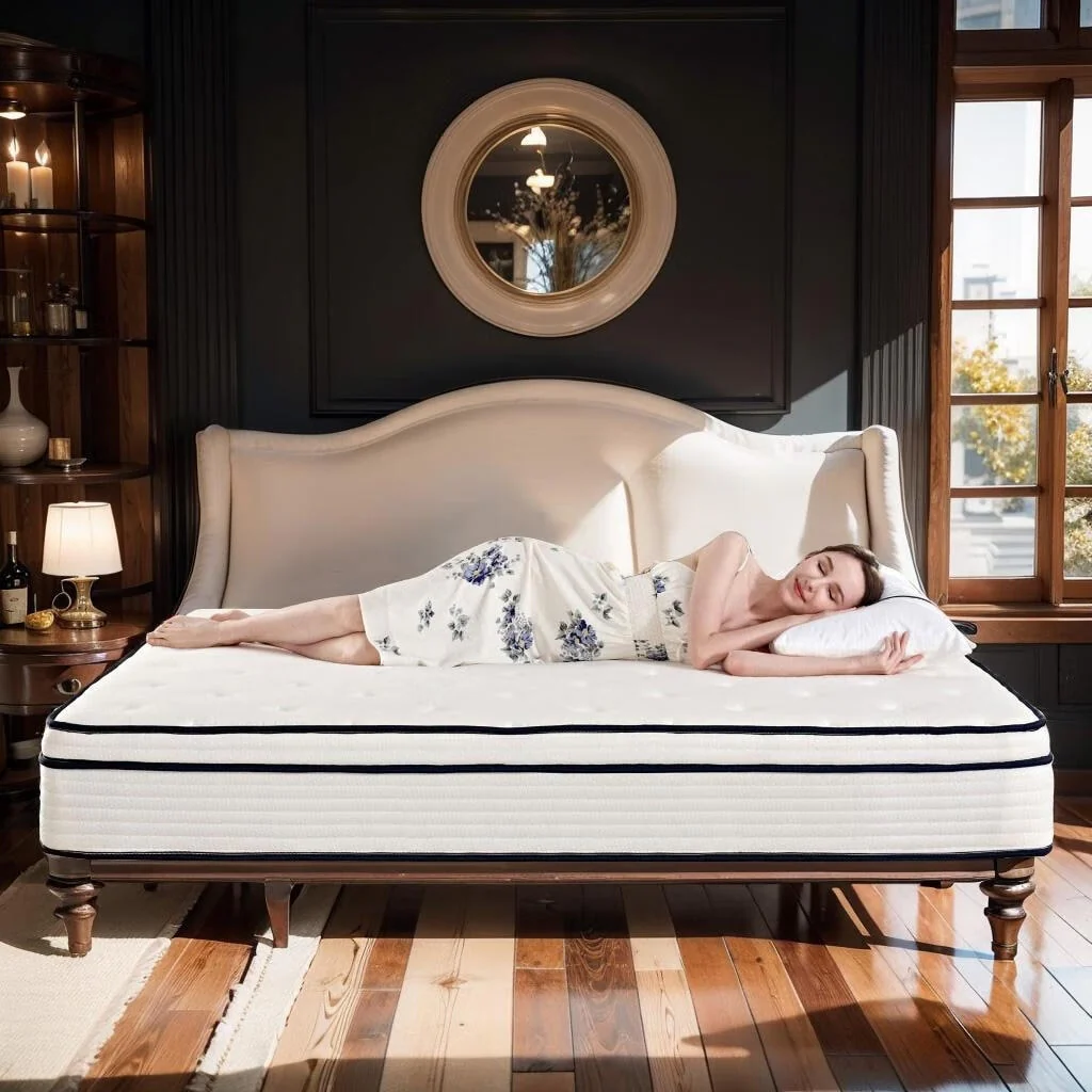 10 inch Medium Euro Top Gel Memory Foam Independent Bagged Spring Mattress in a Box