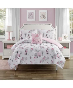 Fairy Unicorns Twin Comforter Set