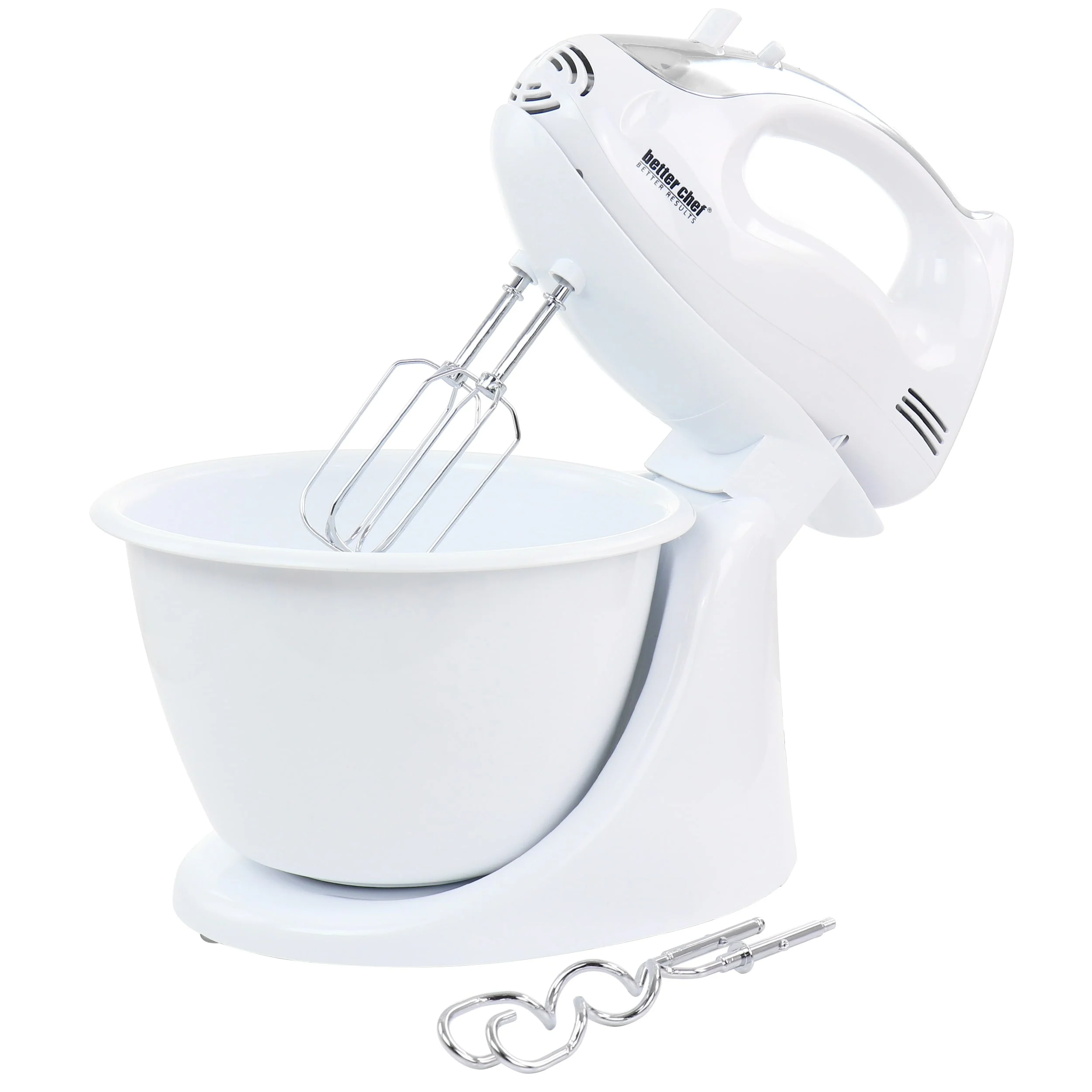 Better Chef 200 Watt Stand/Hand Mixer with Mixing Bowl - 5 Speed