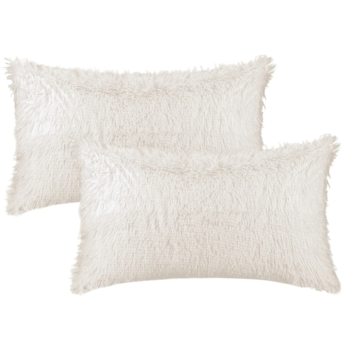 2 Pack Throw Pillowcases Soft Modern Plush Throw Pillowcases for Home