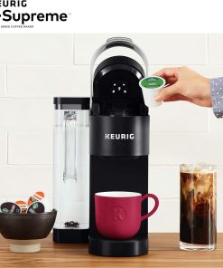 Keurig K-Supreme Single Serve K-Cup Pod Coffee Maker, MultiStream Technology, 4 Brew Sizes, 66oz Dual-Position Removable Reservoir, Black