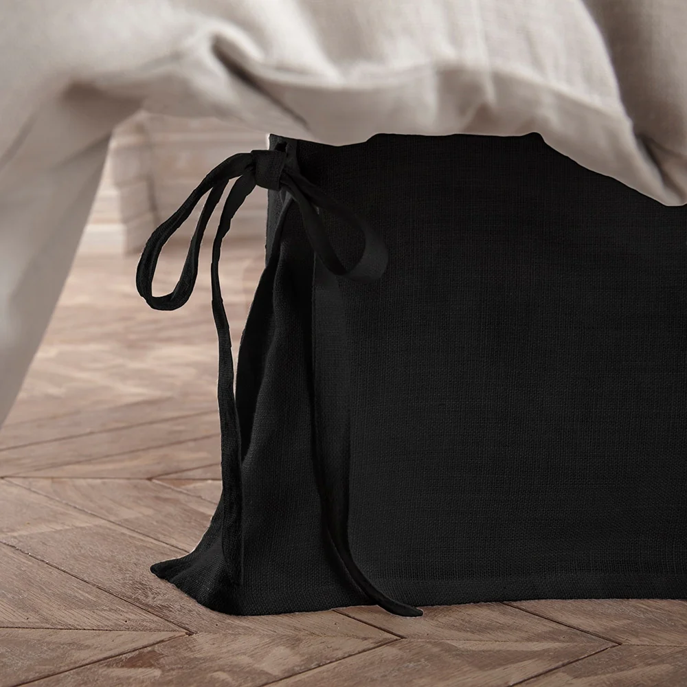 Henry Linen 3 Piece 18 Inch Drop Bed Skirt