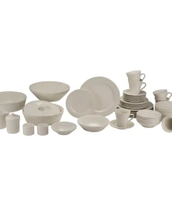 10 Strawberry Street Atlas 45-Piece Ivory Porcelain Dinnerware and Serveware Set