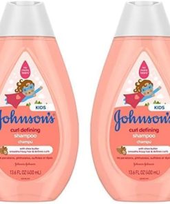 Johnson's Baby Curl Defining Tear-Free Kids' Leave-in Conditioner with Shea Butter, Paraben-, Sulfate- & Dye-Free Formula, Hypoallergenic & Gentle for Toddlers' Hair, 6.8 fl. Oz