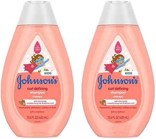 Johnson's Baby Curl Defining Tear-Free Kids' Leave-in Conditioner with Shea Butter, Paraben-, Sulfate- & Dye-Free Formula, Hypoallergenic & Gentle for Toddlers' Hair, 6.8 fl. Oz
