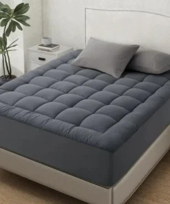 450gsm Filled Cotton Mattress Topper Cooling Breathable,Waterproof Mattress Pad