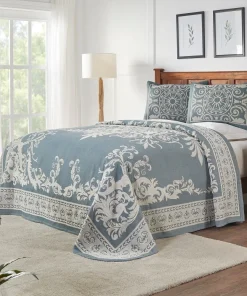 Cotton Blend Oversized Vintage Medallion Bedspread Set by Superior