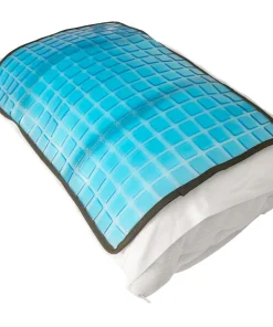 Cooling Gel Pillow Pad w Chill Gel Cells Cooling Mat For Hot Flashes, Dog & More